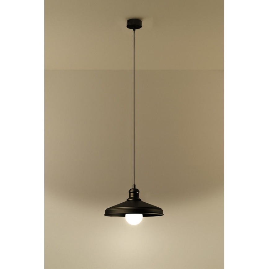 Lampadario a sospensione con filo MARE 1 1xE27/60W/230V nero