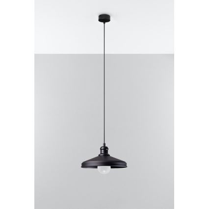 Lampadario a sospensione con filo MARE 1 1xE27/60W/230V nero