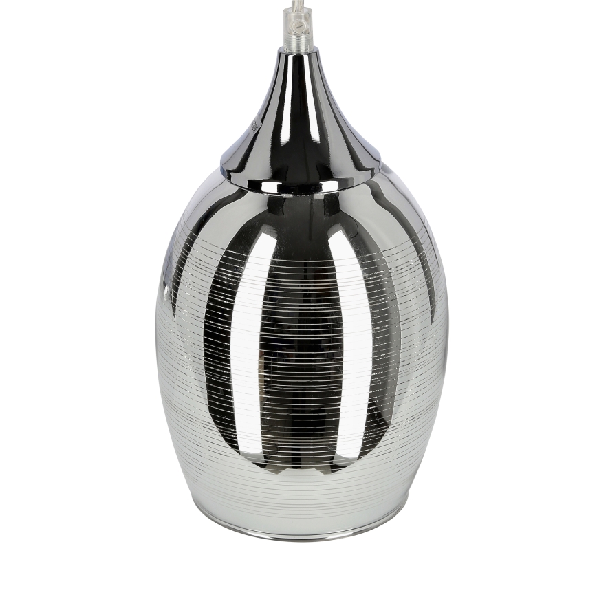 Lampadario a sospensione con filo MARINA 3xE27/60W/230V cromo