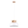 Lampadario a sospensione con filo MARION 1xE27/15W/230V diametro 29,5 cm bianco