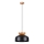 Lampadario a sospensione con filo MARION 1xE27/15W/230V diametro 29,5 cm nero