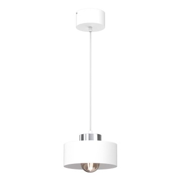 Lampadario a sospensione con filo MARTI 1xE27/15W/230V bianco/cromo lucido