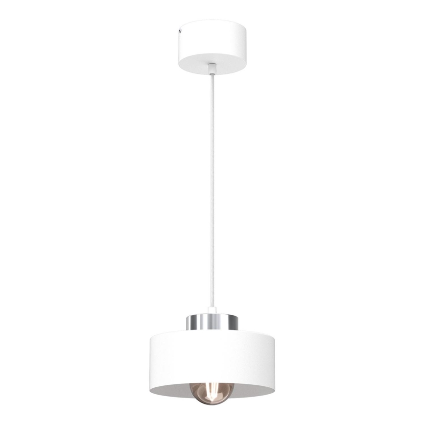 Lampadario a sospensione con filo MARTI 1xE27/15W/230V bianco/cromo lucido