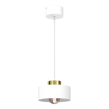 Lampadario a sospensione con filo MARTI 1xE27/15W/230V bianco/oro