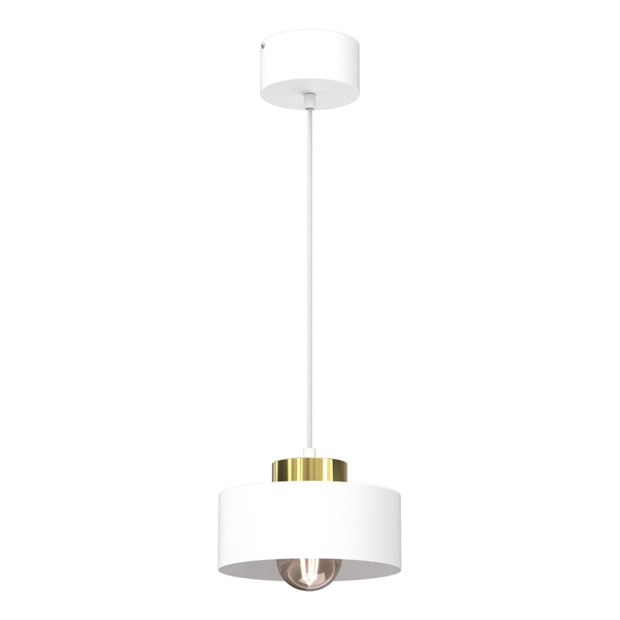 Lampadario a sospensione con filo MARTI 1xE27/15W/230V bianco/oro