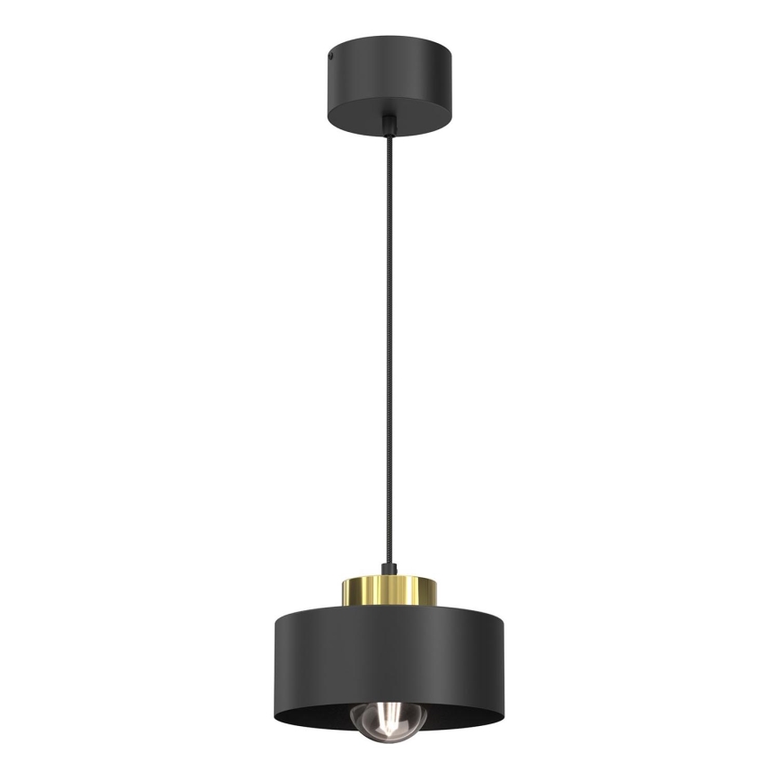 Lampadario a sospensione con filo MARTI 1xE27/15W/230V nero/oro