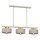 Lampadario a sospensione con filo MARTI 3xE27/15W/230V beige/oro