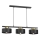 Lampadario a sospensione con filo MARTI 3xE27/15W/230V nero/oro