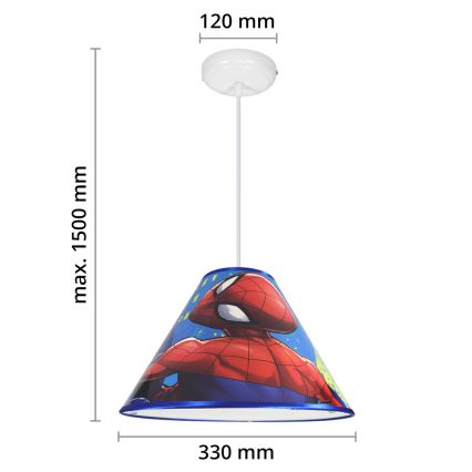 Lampadario a sospensione con filo MARVEL SPIDER-MAN 1xE27/40W/230V