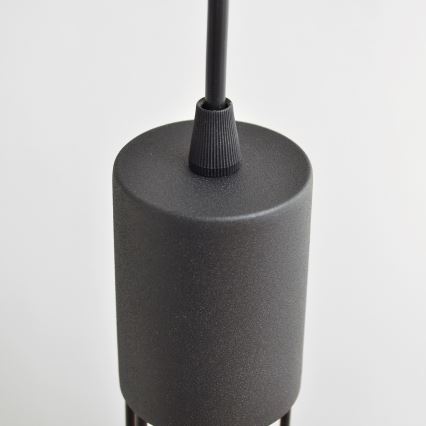 Lampadario a sospensione con filo MELODY 1xE27/15W/230V nero