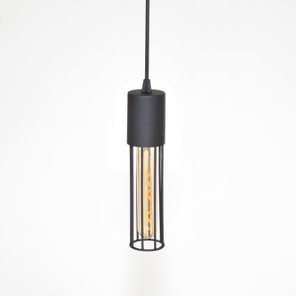 Lampadario a sospensione con filo MELODY 2xE27/15W/230V nero