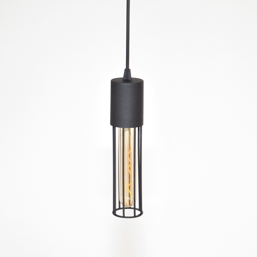 Lampadario a sospensione con filo MELODY 2xE27/15W/230V nero