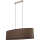 Lampadario a sospensione con filo MERCEDES 2xE27/40W/230V marrone/quercia