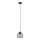 Lampadario a sospensione con filo MERCURE 1xE27/15W/230V diametro 16 cm nero