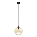 Lampadario a sospensione con filo MERCURE 1xE27/15W/230V oro/nero