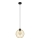 Lampadario a sospensione con filo MERCURE 1xE27/15W/230V oro/nero