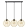 Lampadario a sospensione con filo MERCURE 3xE27/15W/230V oro/nero