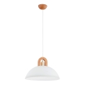 Lampadario a sospensione con filo MIGOT 1xE27/15W/230V beige/oro