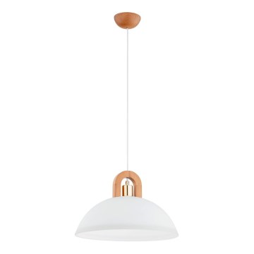 Lampadario a sospensione con filo MIGOT 1xE27/15W/230V beige/oro