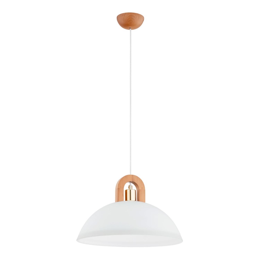 Lampadario a sospensione con filo MIGOT 1xE27/15W/230V beige/oro