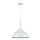Lampadario a sospensione con filo MIKO 1xE27/60W/230V diametro 32 cm bianco
