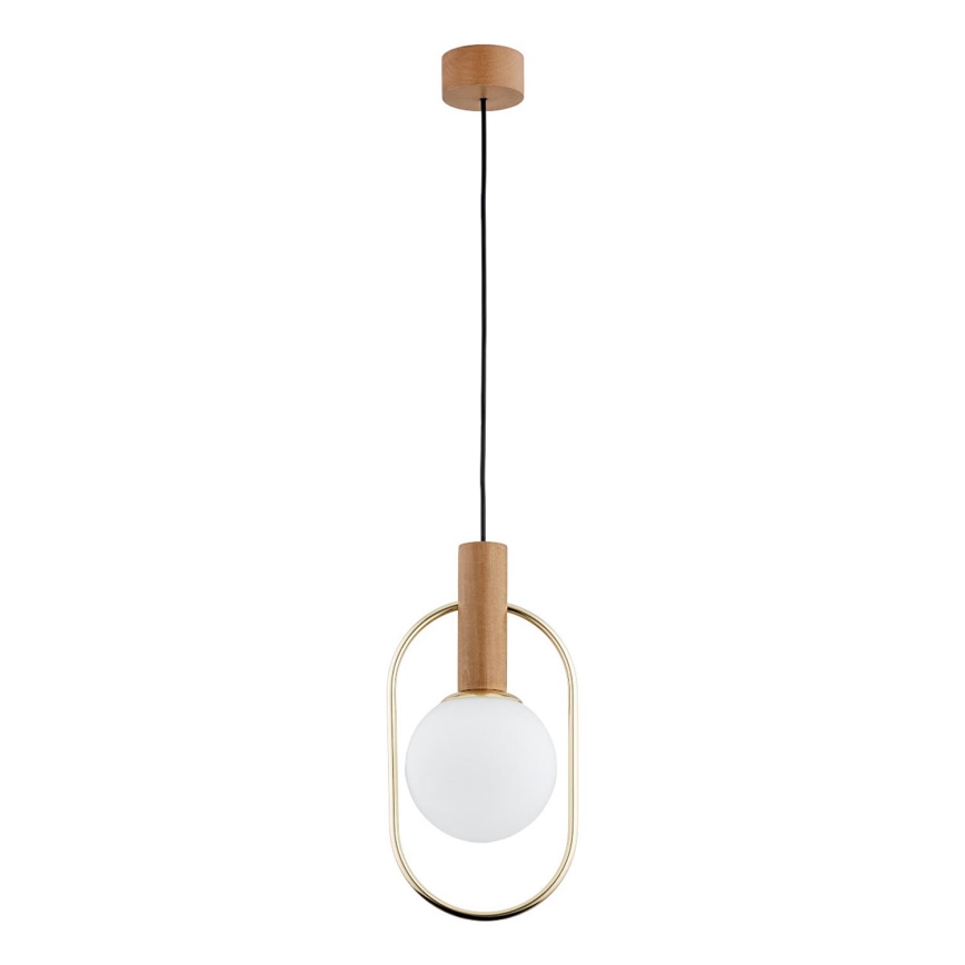 Lampadario a sospensione con filo MODI 1xE14/10W/230V oro/beige