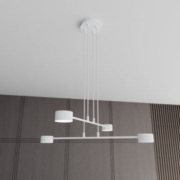 Lampadario a sospensione con filo MODUS 4xGX53/10W/230V bianco