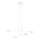 Lampadario a sospensione con filo MODUS 4xGX53/10W/230V bianco