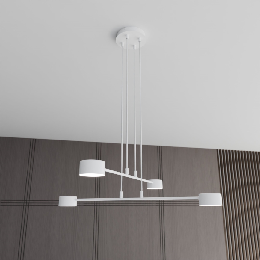 Lampadario a sospensione con filo MODUS 4xGX53/10W/230V bianco