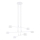 Lampadario a sospensione con filo MODUS 6xGX53/10W/230V bianco