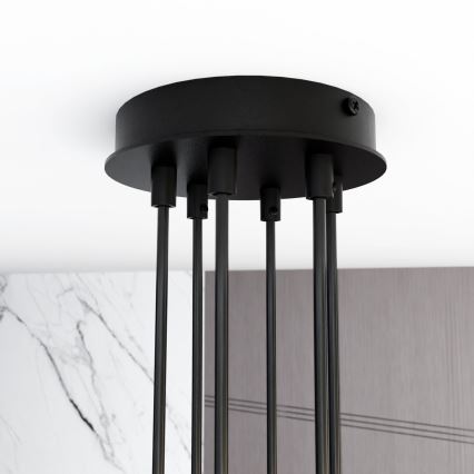 Lampadario a sospensione con filo MODUS 6xGX53/10W/230V nero