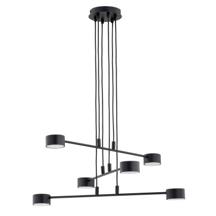 Lampadario a sospensione con filo MODUS 6xGX53/10W/230V nero