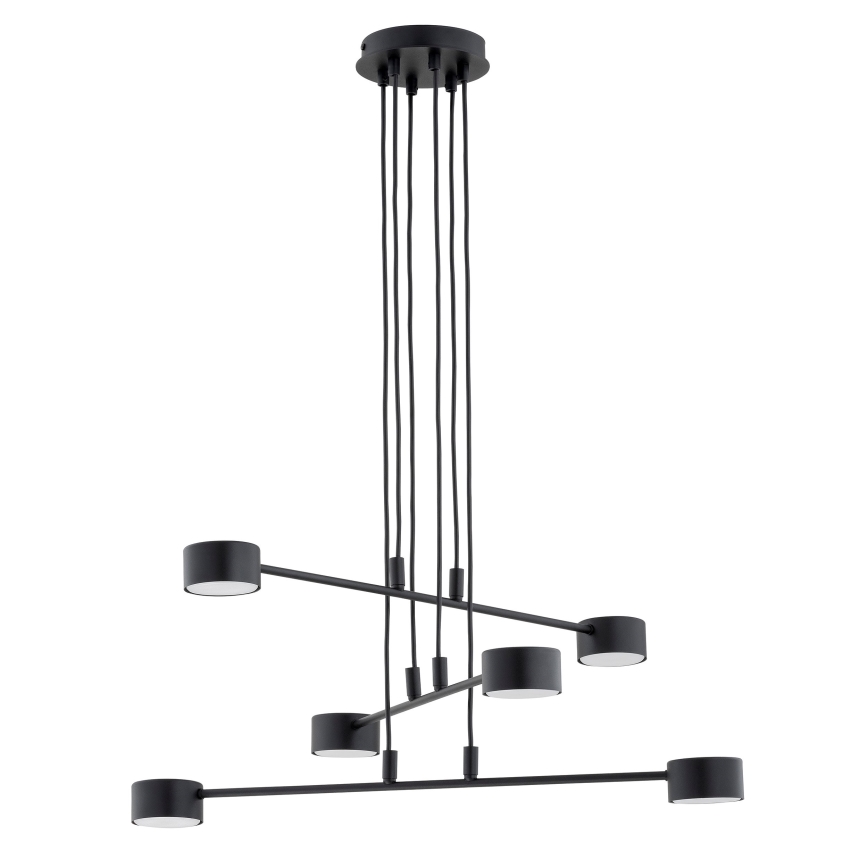 Lampadario a sospensione con filo MODUS 6xGX53/10W/230V nero