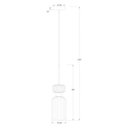Lampadario a sospensione con filo MOLLY 1xE14/40W/230V diametro 12 cm oro/rosa/blu