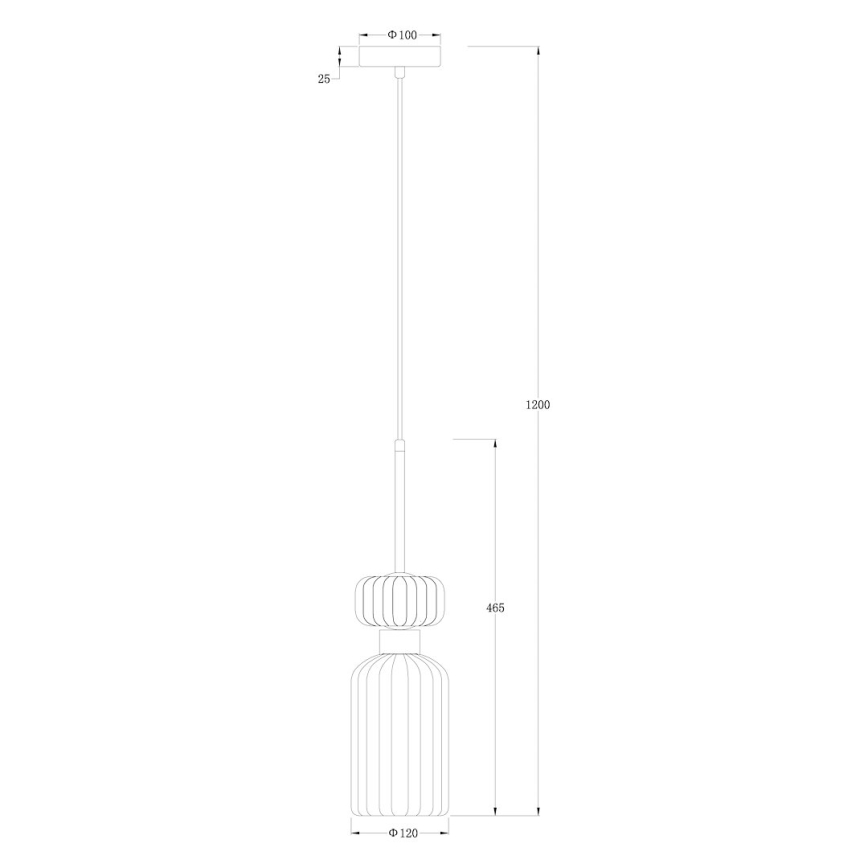 Lampadario a sospensione con filo MOLLY 1xE14/40W/230V diametro 12 cm oro/verde/rosa