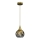 Lampadario a sospensione con filo MONTE 1xE27/60W/230V diametro 15 cm oro