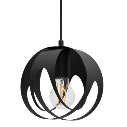 Lampadario a sospensione con filo MOONLIGHT 2xE27/15W/230V nero