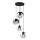 Lampadario a sospensione con filo MOONLIGHT 4xE27/15W/230V nero