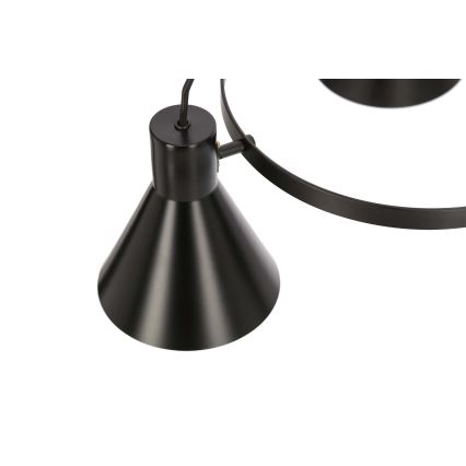 Lampadario a sospensione con filo MORE 3xE27/40W/230V nero