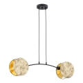 Lampadario a sospensione con filo MOTIF 2xE14/10W/230V oro
