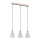 Lampadario a sospensione con filo NATUR 3xE27/60W/230V