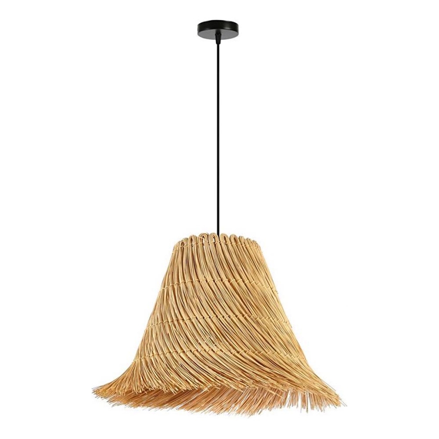 Lampadario a sospensione con filo NATURALEZA 1xE27/40W/230V diametro 45 cm rattan