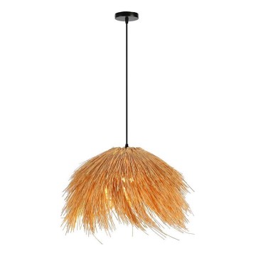 Lampadario a sospensione con filo NATURALEZA 1xE27/40W/230V diametro 55 cm rattan