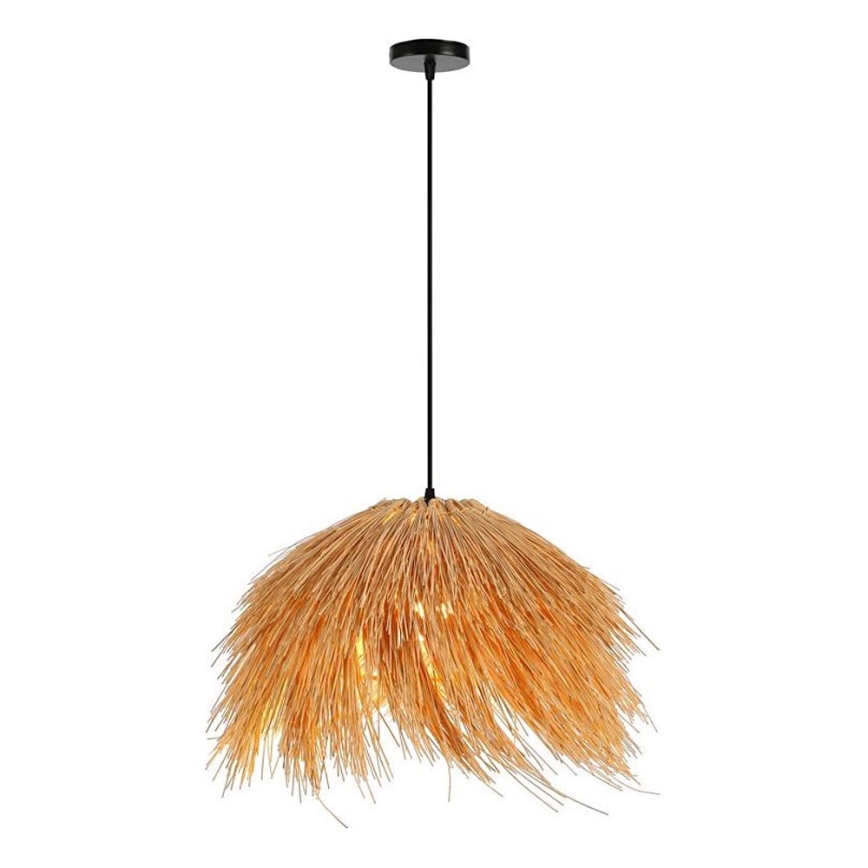 Lampadario a sospensione con filo NATURALEZA 1xE27/40W/230V diametro 55 cm rattan
