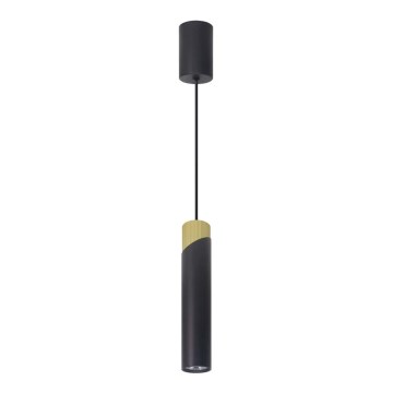 Lampadario a sospensione con filo NEO 1xGU10/8W/230V nero/oro