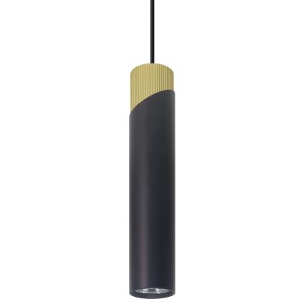 Lampadario a sospensione con filo NEO 1xGU10/8W/230V nero/oro