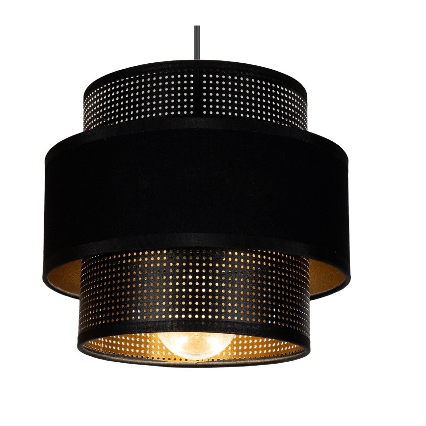 Lampadario a sospensione con filo NESS 1xE27/60W/230V nero