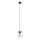 Lampadario a sospensione con filo NETUNO 1xE27/60W/230V quercia