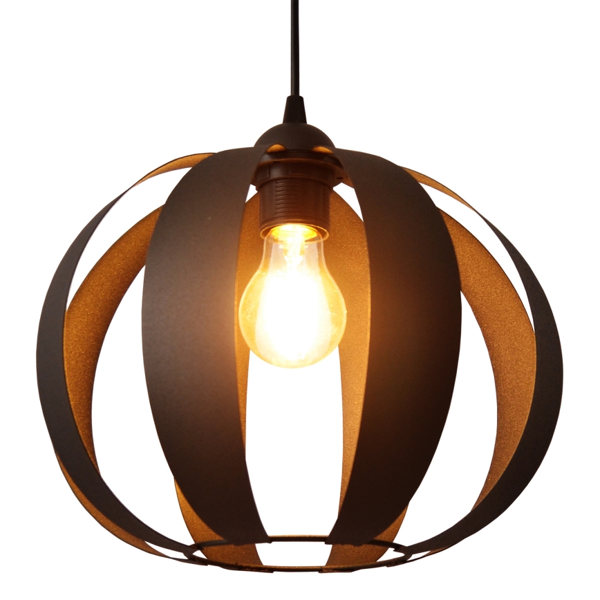 Lampadario a sospensione con filo NEWTON 1xE27/15W/230V nero