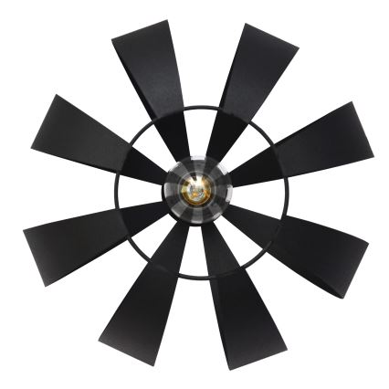 Lampadario a sospensione con filo NEWTON 1xE27/15W/230V nero